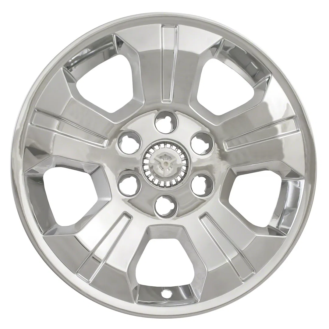 IWCIMP392X – COAST2COAST Wheel Skin, 18 Inch 5 Spokes Snap-On/Center Retention Plated Chrome ABS Plastic Set Of 4
